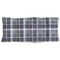 vidaXL Cojines para silla respaldo alto 6 uds tela Oxford cuadros gris vidaXL Cojines para silla respaldo alto 6 uds tela Oxford cuadros gris