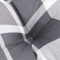 vidaXL Cojines para silla respaldo alto 6 uds tela Oxford cuadros gris vidaXL Cojines para silla respaldo alto 6 uds tela Oxford cuadros gris