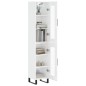 vidaXL Aparador alto madera contrachapada blanco brillo 34,5x34x180 cm vidaXL Aparador alto madera contrachapada blanco brillo 34,5x34x180 cm