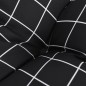 vidaXL Cojines para silla respaldo alto 2 uds tela a cuadros negro vidaXL Cojines para silla respaldo alto 2 uds tela a cuadros negro