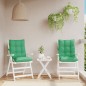 vidaXL Cojines para silla con respaldo bajo 2 uds tela Oxford verde vidaXL Cojines para silla con respaldo bajo 2 uds tela Oxford verde