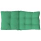 vidaXL Cojines para silla con respaldo bajo 2 uds tela Oxford verde vidaXL Cojines para silla con respaldo bajo 2 uds tela Oxford verde