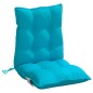 vidaXL Cojines para silla con respaldo bajo 6 uds tela Oxford turquesa