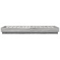 vidaXL Estructura de cama con luces LED gris Sonoma 90x200 cm