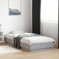 vidaXL Estructura de cama con luces LED gris hormigón 90x200 cm vidaXL Estructura de cama con luces LED gris hormigón 90x200 cm