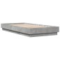 vidaXL Estructura de cama con luces LED gris hormigón 90x200 cm vidaXL Estructura de cama con luces LED gris hormigón 90x200 cm
