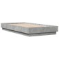 vidaXL Estructura de cama con luces LED gris hormigón 75x190 cm vidaXL Estructura de cama con luces LED gris hormigón 75x190 cm