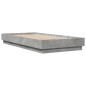 vidaXL Estructura de cama con luces LED gris hormigón 75x190 cm vidaXL Estructura de cama con luces LED gris hormigón 75x190 cm