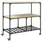 vidaXL Carrito de cocina madera ingeniería roble Sonoma 100x50x95 cm vidaXL Carrito de cocina madera ingeniería roble Sonoma 100x50x95 cm