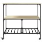 vidaXL Carrito de cocina madera ingeniería roble Sonoma 100x50x95 cm vidaXL Carrito de cocina madera ingeniería roble Sonoma 100x50x95 cm