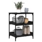 vidaXL Carrito de cocina madera de ingeniería negro 60x41x80,5 cm vidaXL Carrito de cocina madera de ingeniería negro 60x41x80,5 cm