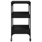 vidaXL Carrito de cocina madera de ingeniería negro 60x41x80,5 cm vidaXL Carrito de cocina madera de ingeniería negro 60x41x80,5 cm