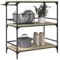 vidaXL Carrito de cocina madera ingeniería roble Sonoma 100,5x50x105cm vidaXL Carrito de cocina madera ingeniería roble Sonoma 100,5x50x105cm