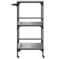 vidaXL Carrito de cocina madera ingeniería gris Sonoma 60,5x50x105 cm