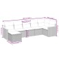 vidaXL Juego de sofás jardín con cojines beige mezcla 7 pzas ratán PE vidaXL Juego de sofás jardín con cojines beige mezcla 7 pzas ratán PE