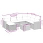 vidaXL Juego de sofás jardín con cojines beige mezcla 8 pzas ratán PE vidaXL Juego de sofás jardín con cojines beige mezcla 8 pzas ratán PE