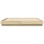 vidaXL Estructura de cama con luces LED roble Sonoma 180x200 cm vidaXL Estructura de cama con luces LED roble Sonoma 180x200 cm