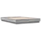 vidaXL Estructura de cama con luces LED gris Sonoma 120x200 cm