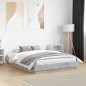 vidaXL Estructura de cama con luces LED gris hormigón 120x190 cm vidaXL Estructura de cama con luces LED gris hormigón 120x190 cm