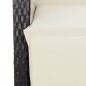 vidaXL Set comedor de jardín 3 pzas con cojines ratán sintético negro vidaXL Set comedor de jardín 3 pzas con cojines ratán sintético negro