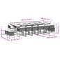 vidaXL Set comedor jardín y cojines 17 pzas ratán sintético gris claro vidaXL Set comedor jardín y cojines 17 pzas ratán sintético gris claro