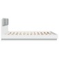 vidaXL Estructura de cama con cabecero y luces LED blanco 200x200 cm vidaXL Estructura de cama con cabecero y luces LED blanco 200x200 cm