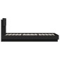 vidaXL Estructura de cama con cabecero y luces LED negro 100x200 cm vidaXL Estructura de cama con cabecero y luces LED negro 100x200 cm