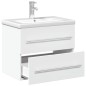 vidaXL Mueble de baño con lavabo integrado blanco