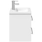 vidaXL Mueble de baño con lavabo integrado blanco