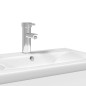vidaXL Mueble de baño con lavabo integrado blanco
