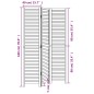 vidaXL Biombo separador de 3 paneles madera maciza Paulownia negro vidaXL Biombo separador de 3 paneles madera maciza Paulownia negro