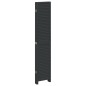 vidaXL Biombo separador de 6 paneles madera maciza Paulownia negro vidaXL Biombo separador de 6 paneles madera maciza Paulownia negro