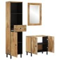 vidaXL Conjunto de armarios de baño 3 piezas madera maciza de mango vidaXL Conjunto de armarios de baño 3 piezas madera maciza de mango