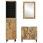 vidaXL Conjunto de armarios de baño 3 piezas madera maciza de mango vidaXL Conjunto de armarios de baño 3 piezas madera maciza de mango
