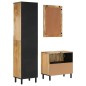 vidaXL Conjunto de armarios de baño 3 piezas madera maciza de mango vidaXL Conjunto de armarios de baño 3 piezas madera maciza de mango