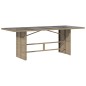 vidaXL Set comedor de jardín 7 pzas con cojines ratán sintético beige vidaXL Set comedor de jardín 7 pzas con cojines ratán sintético beige