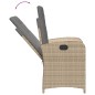 vidaXL Set comedor de jardín 7 pzas con cojines ratán sintético beige vidaXL Set comedor de jardín 7 pzas con cojines ratán sintético beige