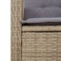 vidaXL Set comedor de jardín 7 pzas con cojines ratán sintético beige vidaXL Set comedor de jardín 7 pzas con cojines ratán sintético beige
