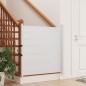 vidaXL Puerta retráctil para mascotas blanca 82,5x125 cm
