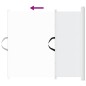 vidaXL Puerta retráctil para mascotas blanca 82,5x125 cm