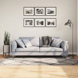 vidaXL Alfombra de pelo largo moderna beige y antracita 100x200 cm