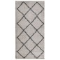 vidaXL Alfombra de pelo largo moderna beige y antracita 100x200 cm vidaXL Alfombra de pelo largo moderna beige y antracita 100x200 cm