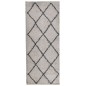 vidaXL Alfombra de pelo largo moderna beige y antracita 80x200 cm vidaXL Alfombra de pelo largo moderna beige y antracita 80x200 cm