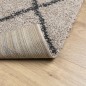 vidaXL Alfombra de pelo largo moderna beige y antracita 80x200 cm vidaXL Alfombra de pelo largo moderna beige y antracita 80x200 cm