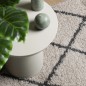 vidaXL Alfombra de pelo largo moderna beige y antracita 80x200 cm vidaXL Alfombra de pelo largo moderna beige y antracita 80x200 cm