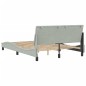 vidaXL Estructura de cama con cabecero terciopelo gris claro 140x190cm vidaXL Estructura de cama con cabecero terciopelo gris claro 140x190cm