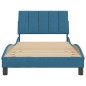 vidaXL Estructura de cama con cabecero terciopelo azul 100x200 cm vidaXL Estructura de cama con cabecero terciopelo azul 100x200 cm