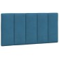 vidaXL Estructura de cama con cabecero terciopelo azul 100x200 cm vidaXL Estructura de cama con cabecero terciopelo azul 100x200 cm