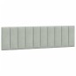 vidaXL Estructura de cama con cabecero terciopelo gris claro 180x200cm vidaXL Estructura de cama con cabecero terciopelo gris claro 180x200cm