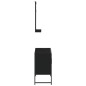 vidaXL Juego de muebles de baño 2 pzas madera de ingeniería negro